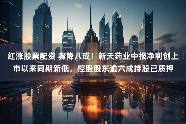 红涨股票配资 骤降八成！新天药业中报净利创上市以来同期新低，控股股东逾六成持股已质押