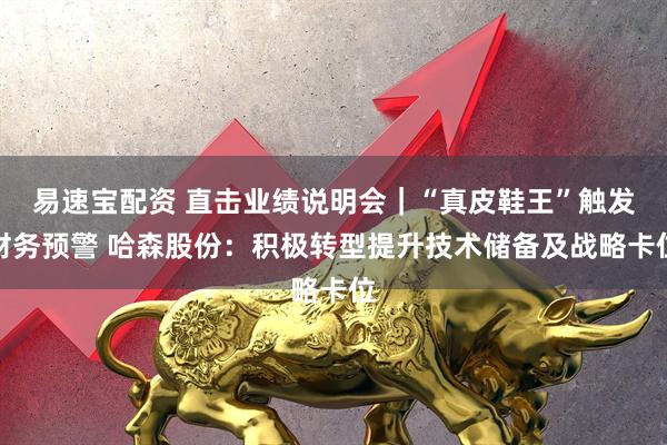 易速宝配资 直击业绩说明会｜“真皮鞋王”触发财务预警 哈森股份：积极转型提升技术储备及战略卡位